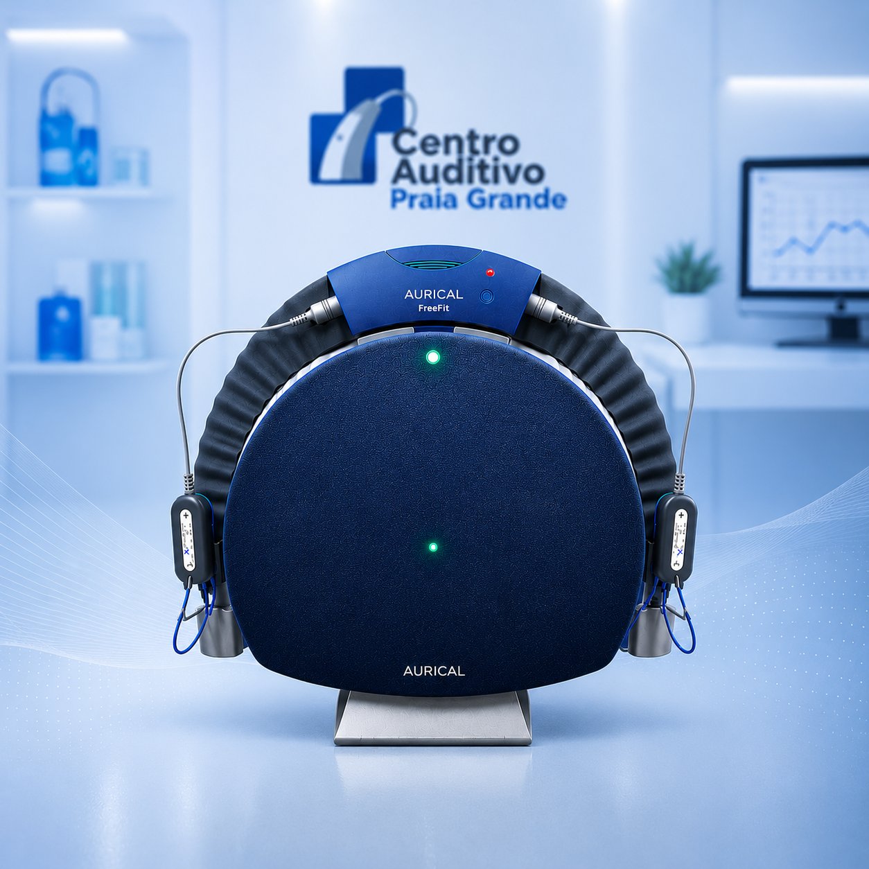 Equipamento Aurical FreeFit no Centro Auditivo Praia Grande
